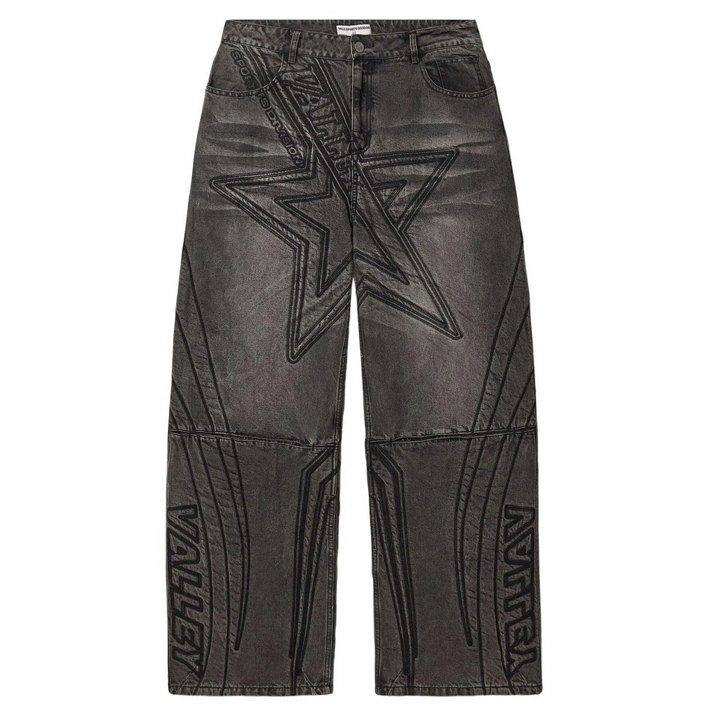 NWT Vale Forever Black Motocroxxx Pines‎ Denim 'Rinsed/Black' 32 Jeans Pants